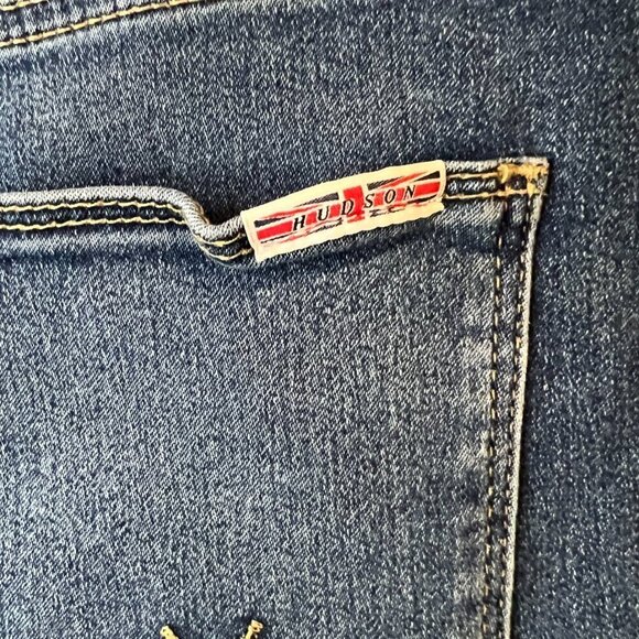 Hudson Blair Medium Wash High Rise Skinny Ankle Jeans, Size 32 - Picture 9 of 12